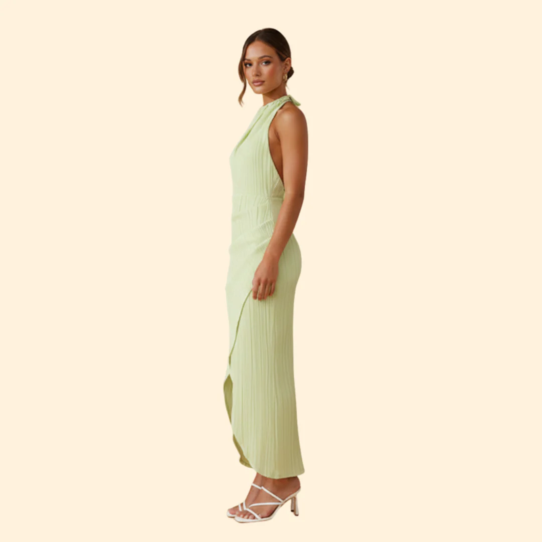 Women's Modern Backless Party Dress - Image 5