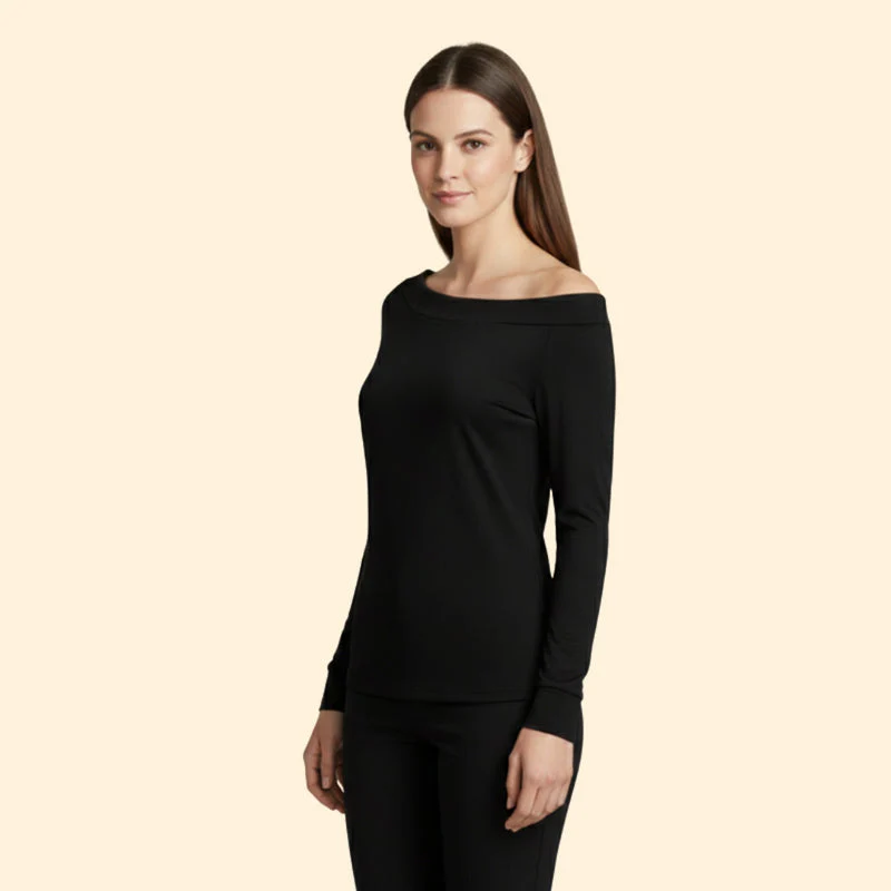 Women’s Off-Shoulder Blouse with Long Sleeves - Image 5