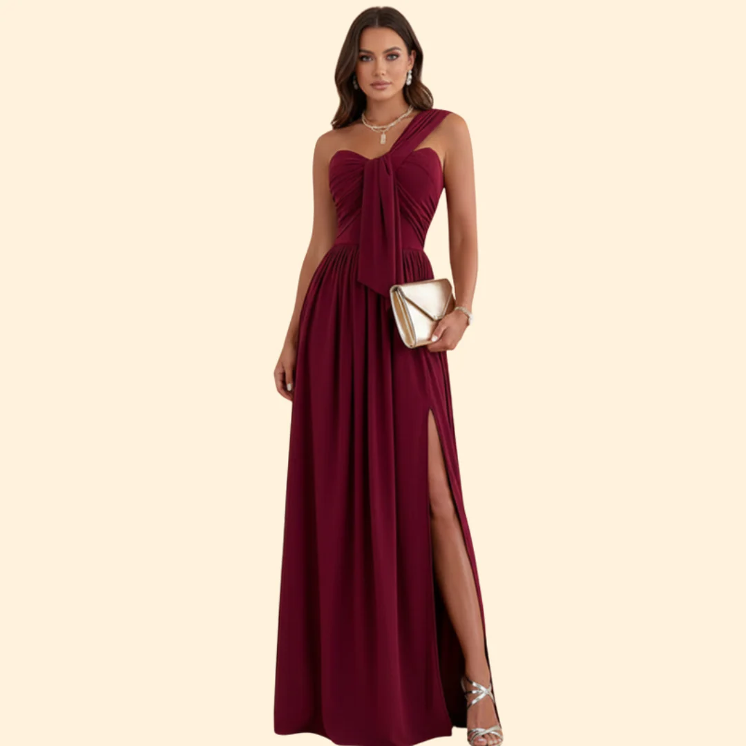 Women's One-Shoulder Formal Dress - Image 2