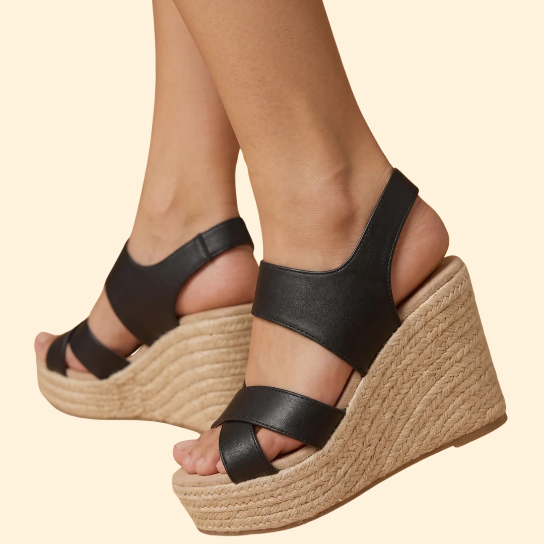 Women's Open Toe Sandals with Espadrille - Image 4