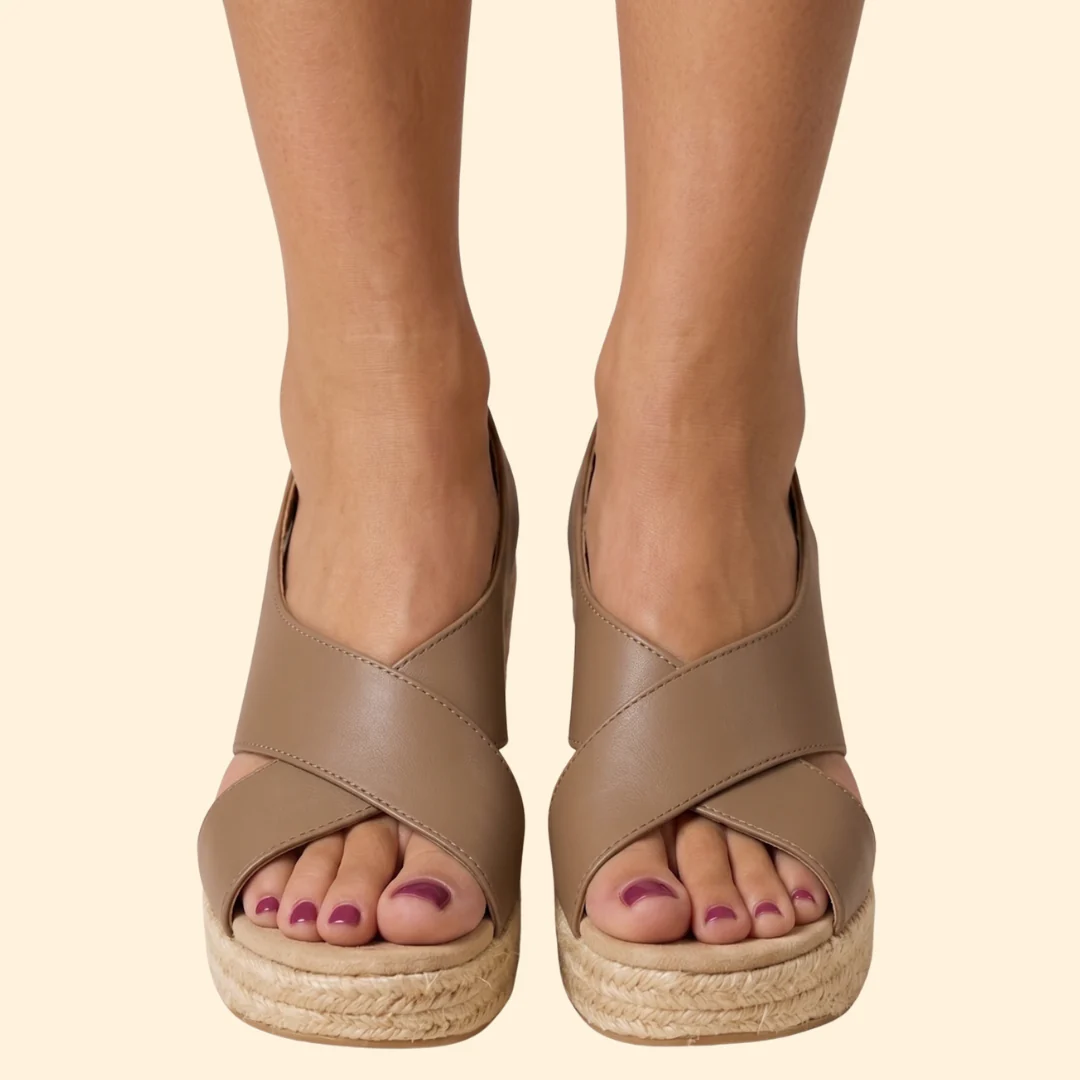 Women's Open Toe Sandals with Espadrille - Image 7