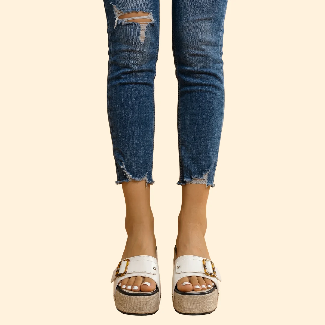 Women’s Open Toe Sandals with Platform Sole - Image 3