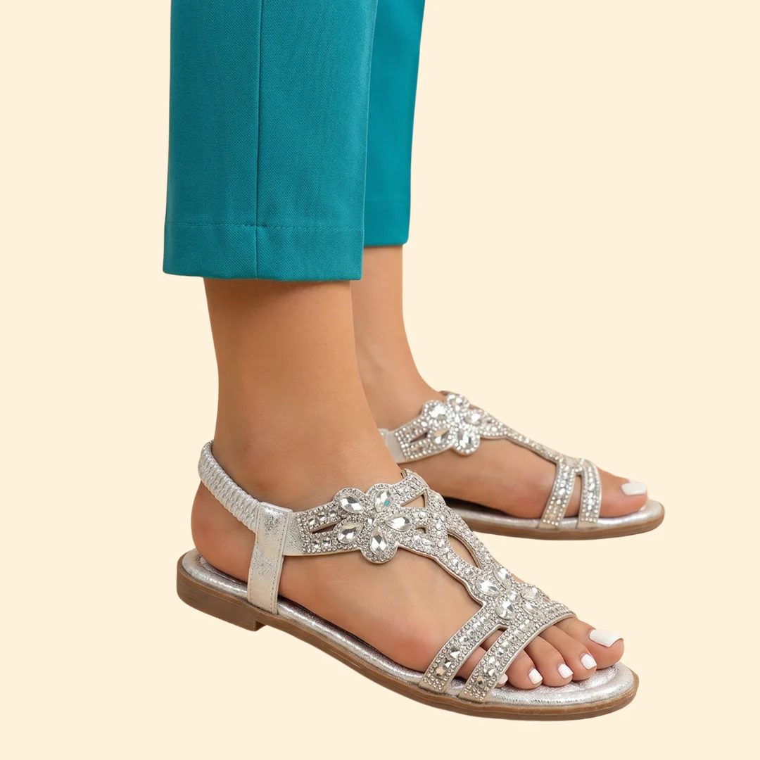 Women's Orthopedic Sandals with Crystals - Image 7