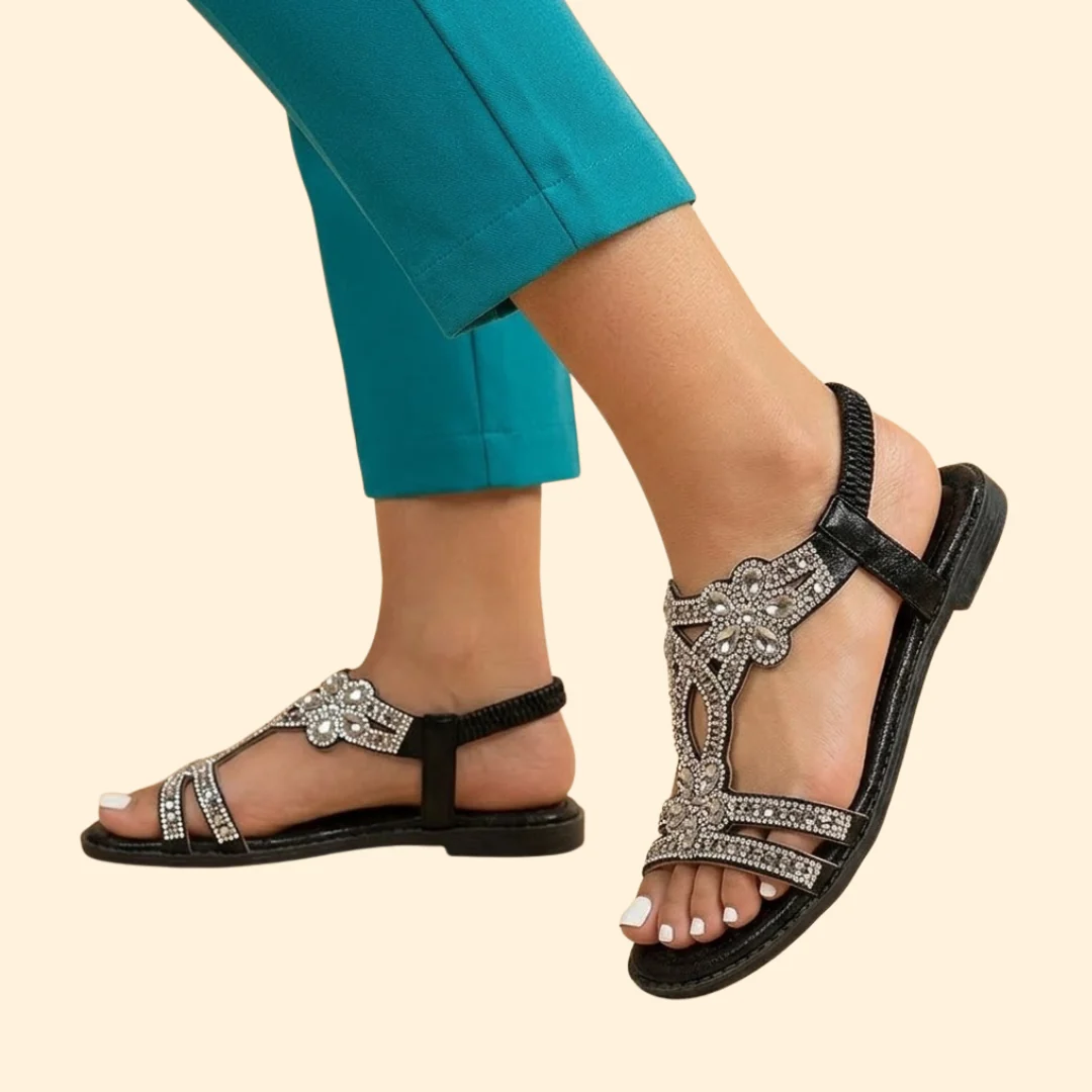 Women's Orthopedic Sandals with Crystals - Image 8