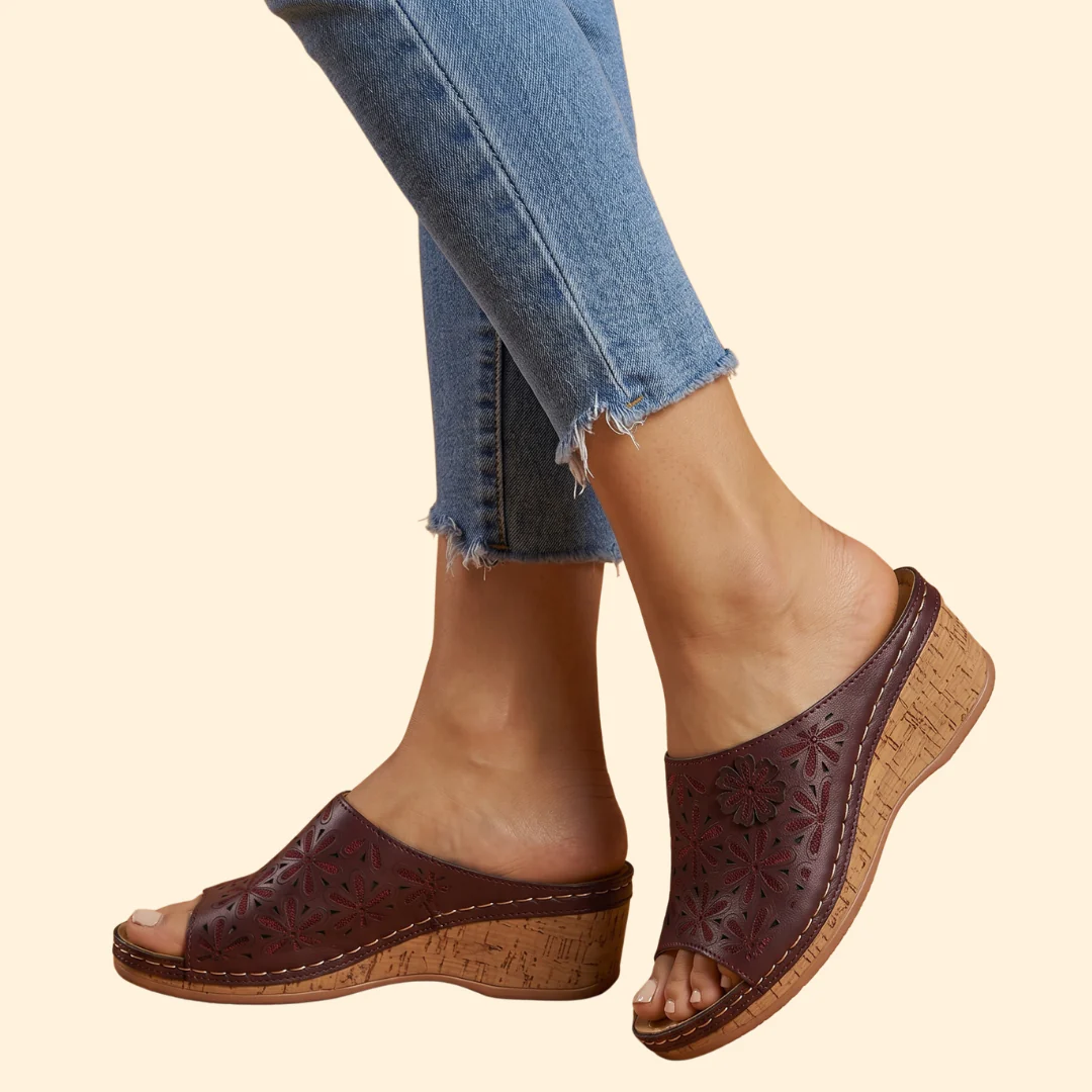 Women's Orthopedic Sandals with Cutouts - Image 3