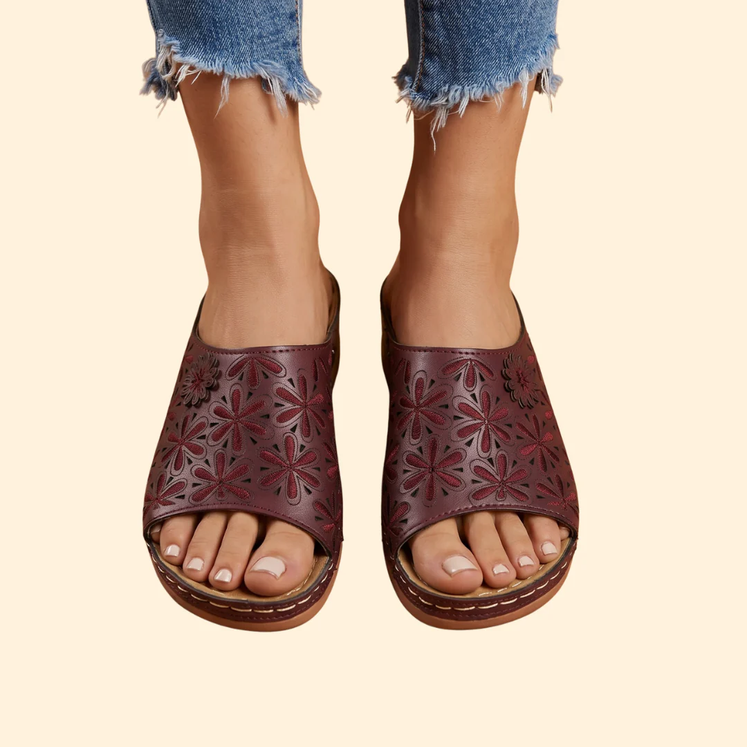 Women's Orthopedic Sandals with Cutouts - Image 4