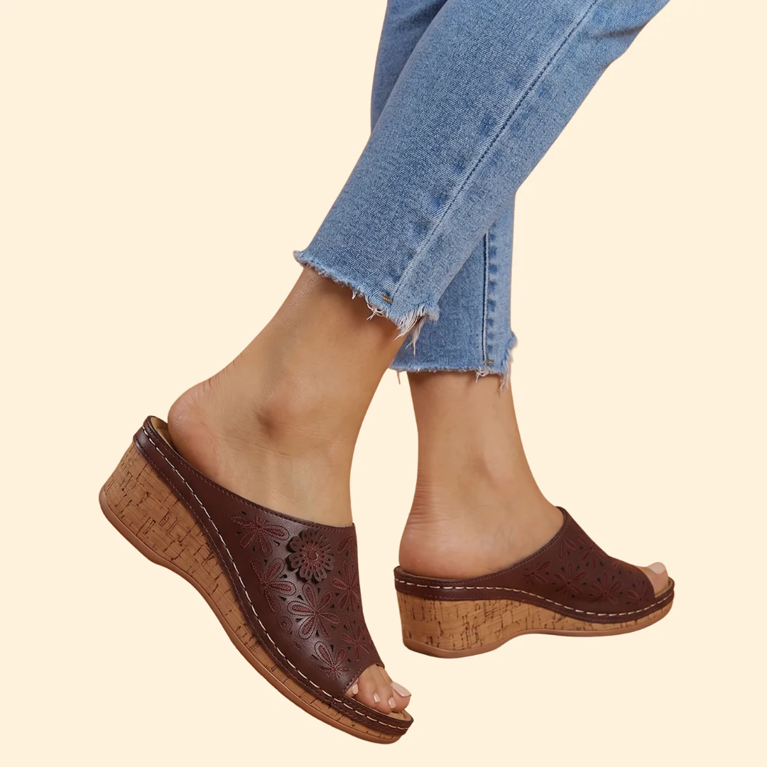 Women's Orthopedic Sandals with Cutouts - Image 5
