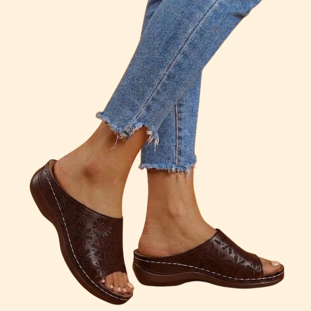 Women's Orthopedic Sandals with Cutouts - Image 7