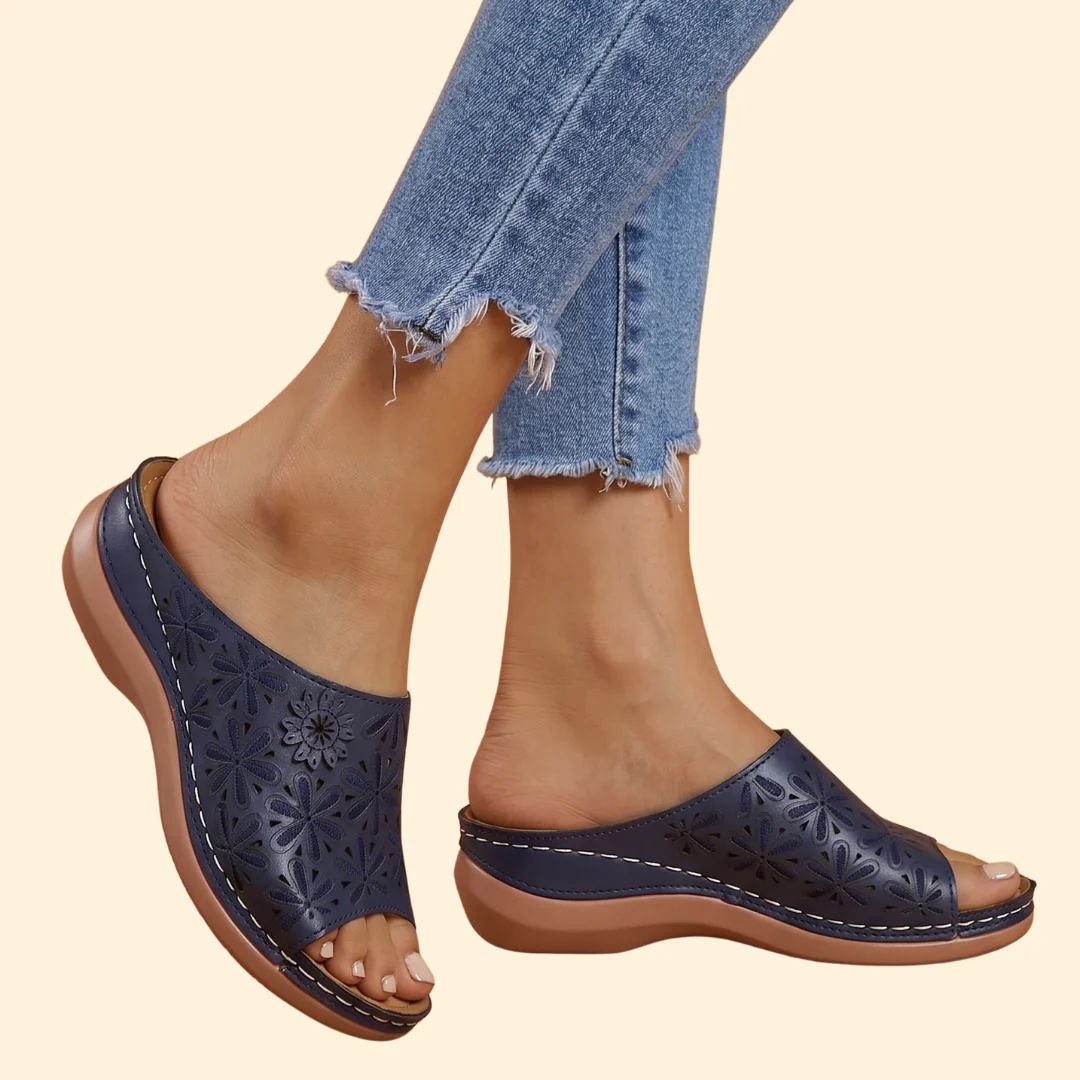 Women's Orthopedic Sandals with Cutouts - Image 9