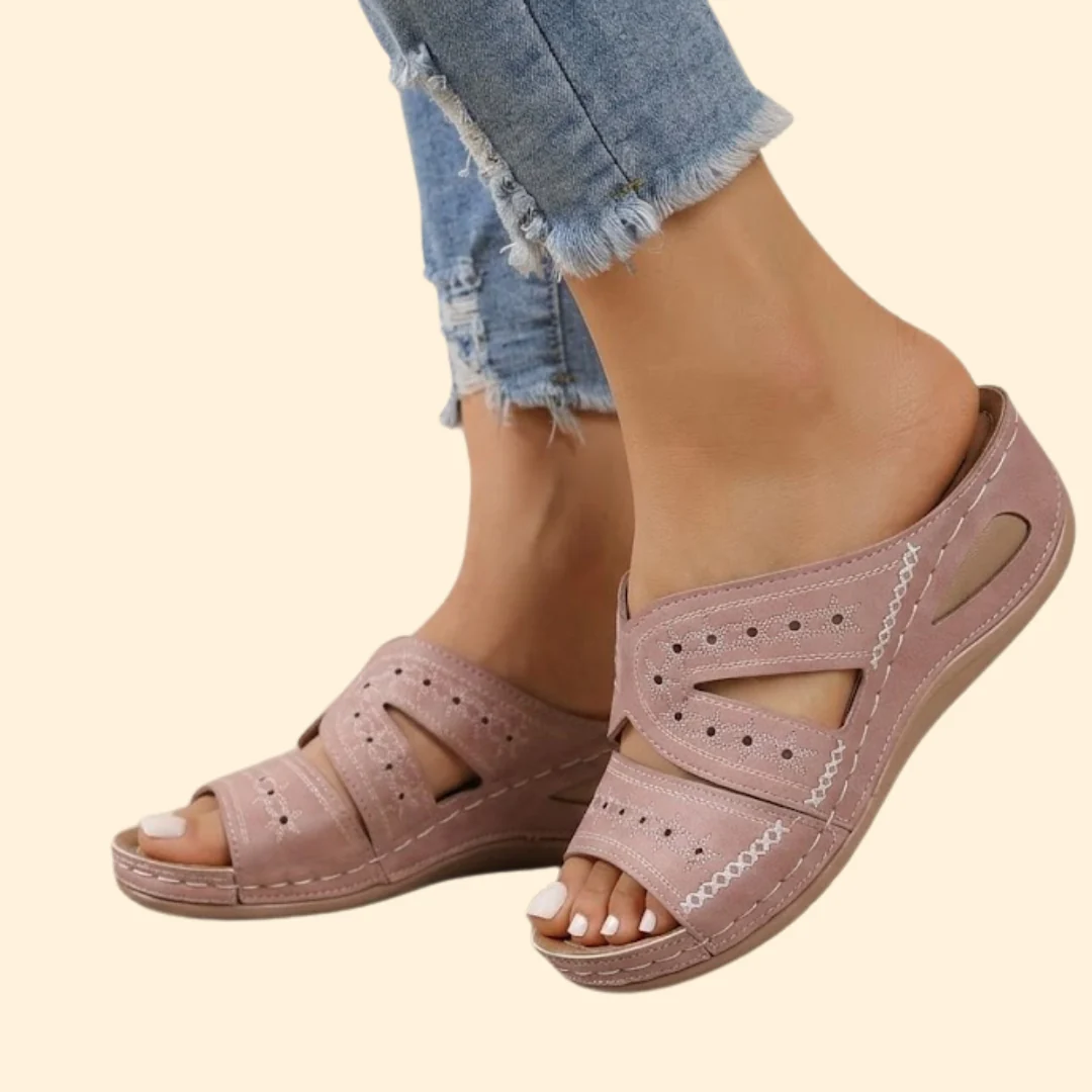 Women's Orthopedic Sandals with Embroidery - Image 8