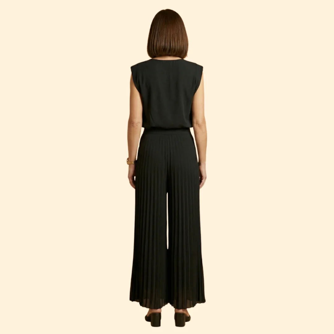 Women’s Pant Set with Padded Shoulder Top - Image 4