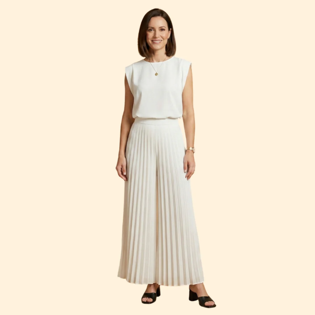 Women’s Pant Set with Padded Shoulder Top - Image 7