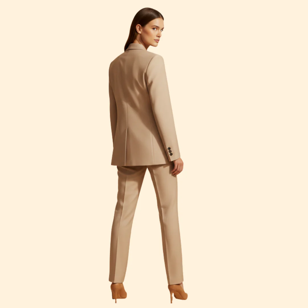 Women’s Pantsuit Set with Notched Lapels - Image 4