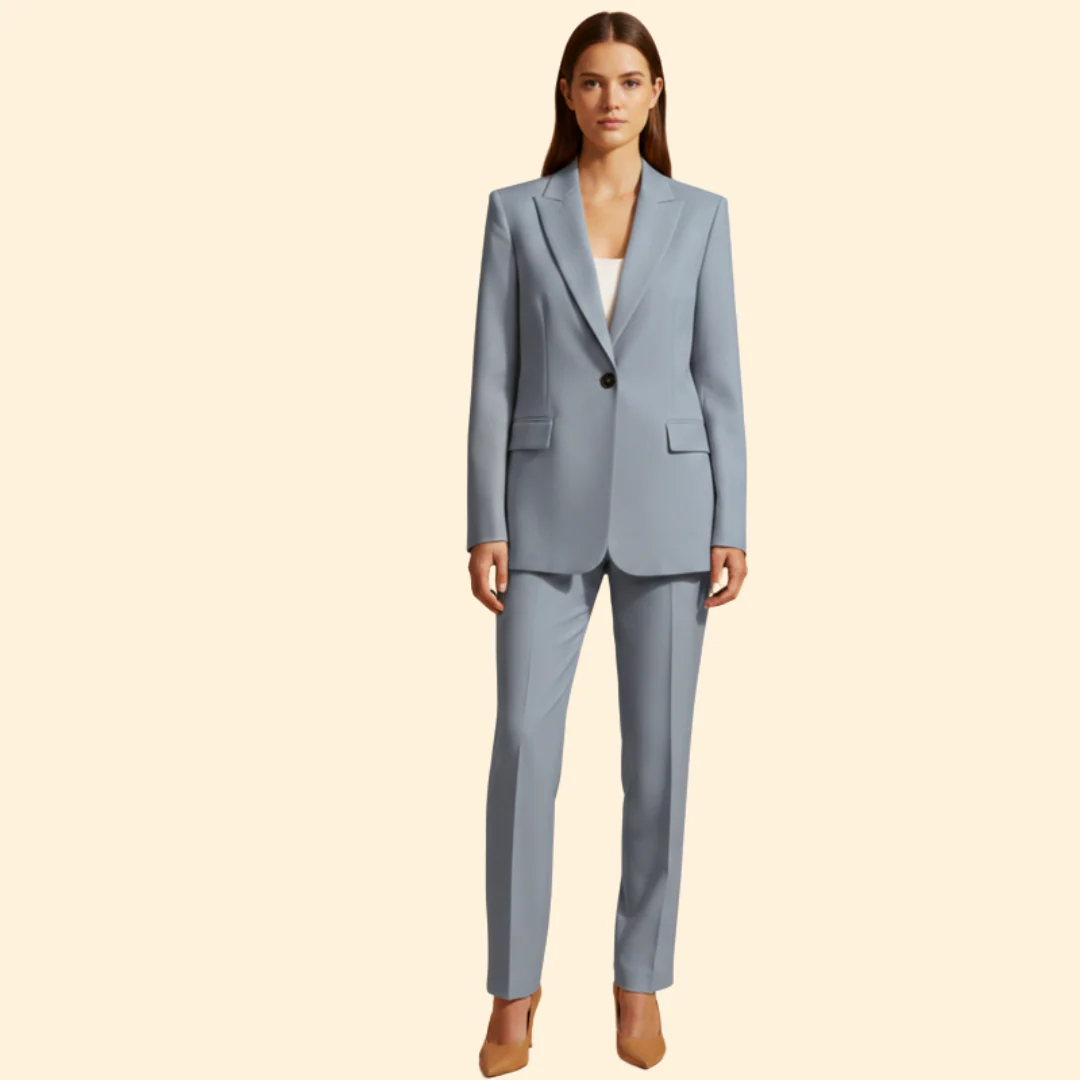 Women’s Pantsuit Set with Notched Lapels - Image 5