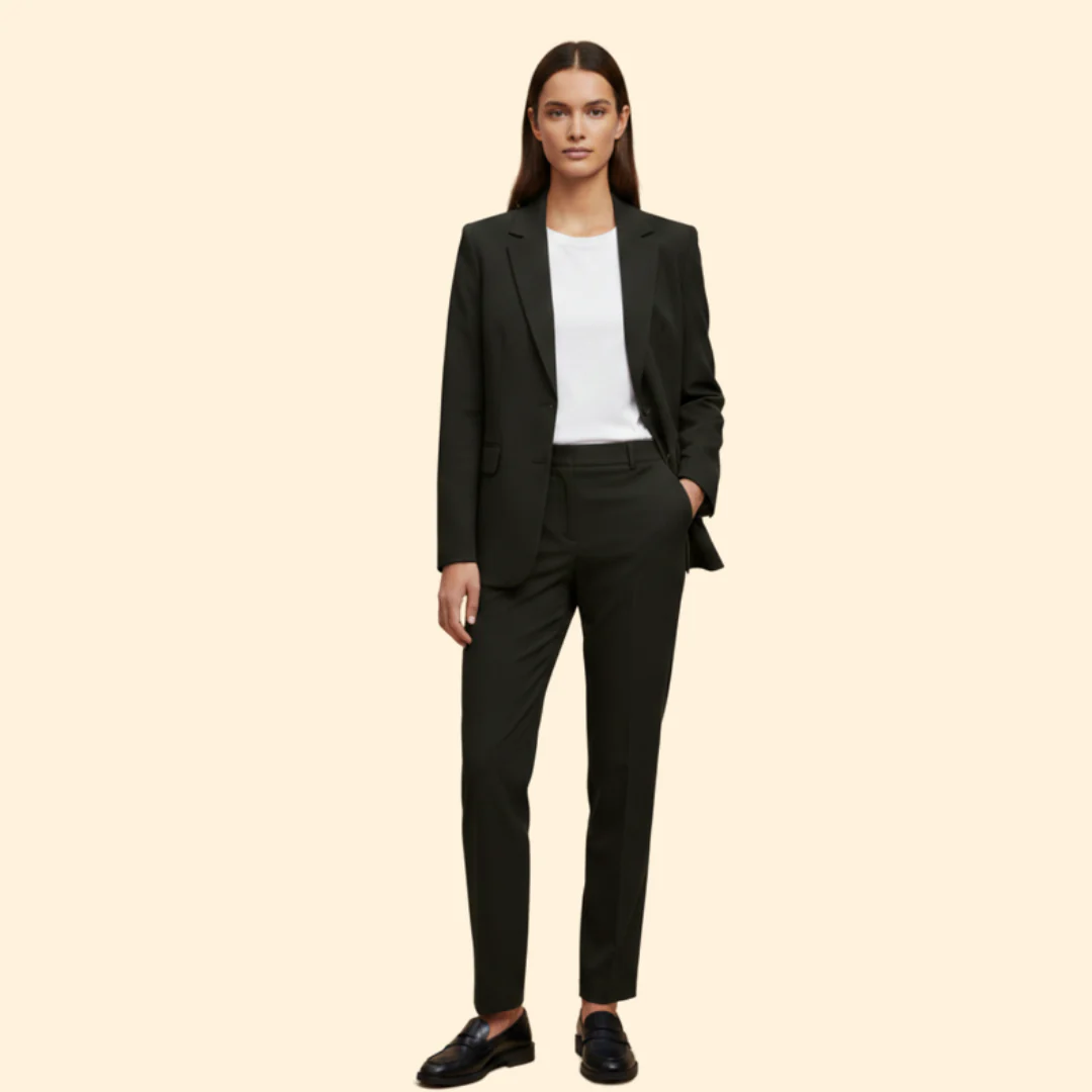 Women’s Pantsuit Set with Notched Lapels - Image 8