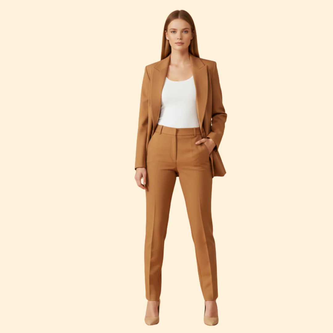 Women’s Pantsuit Set with Notched Lapels - Image 9