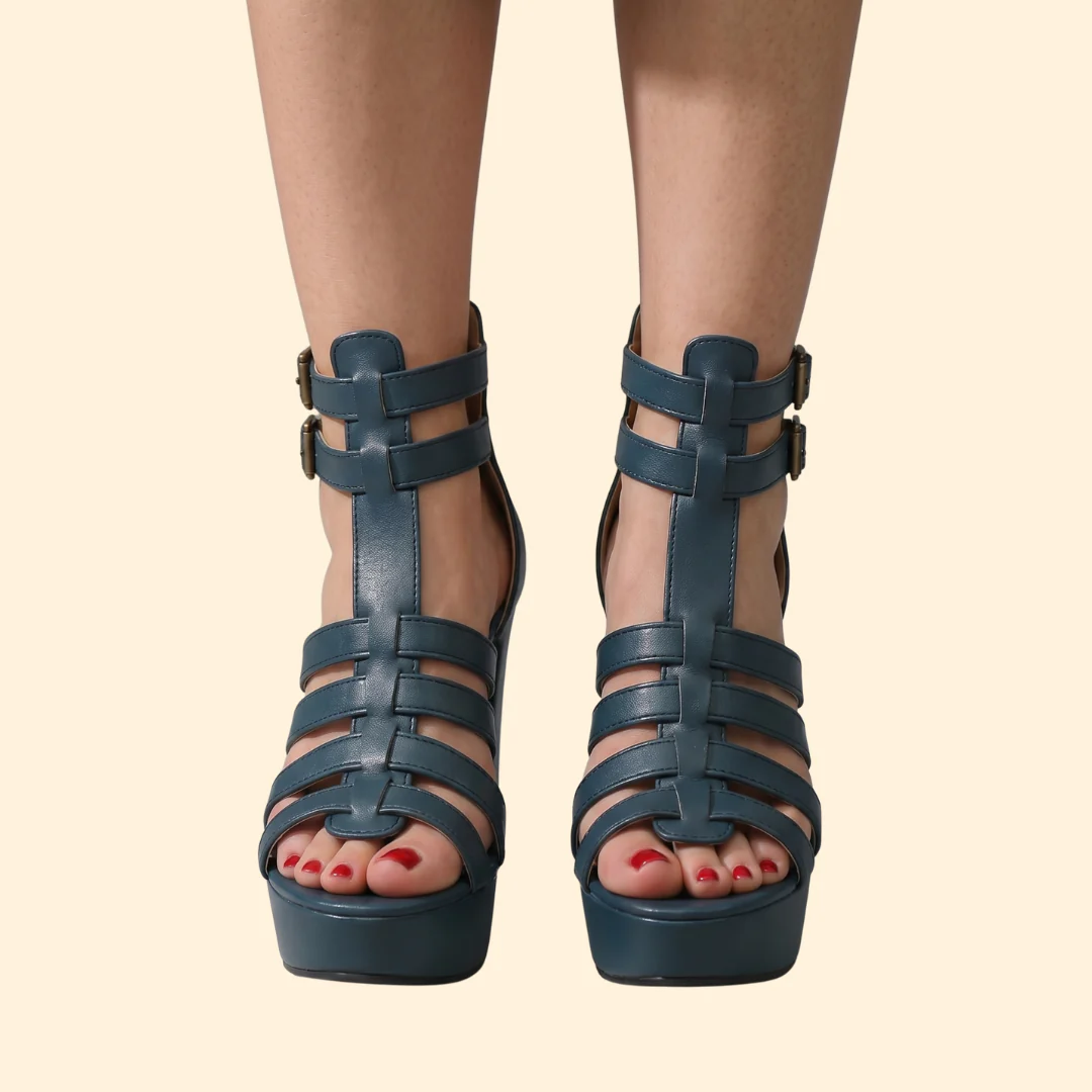 Women's Platform High-Heel with Straps - Image 10