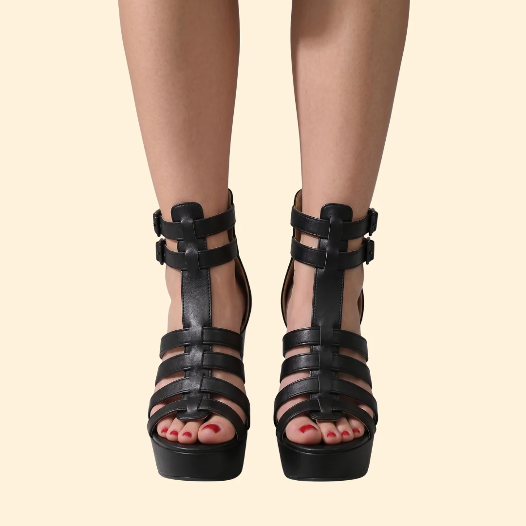 Women's Platform High-Heel with Straps - Image 7