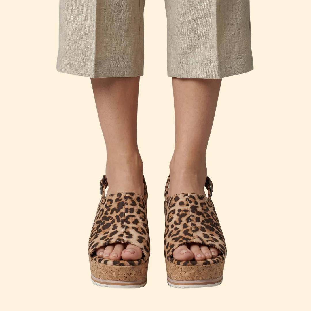 Women's Platform Sandals with Buckle - Image 3