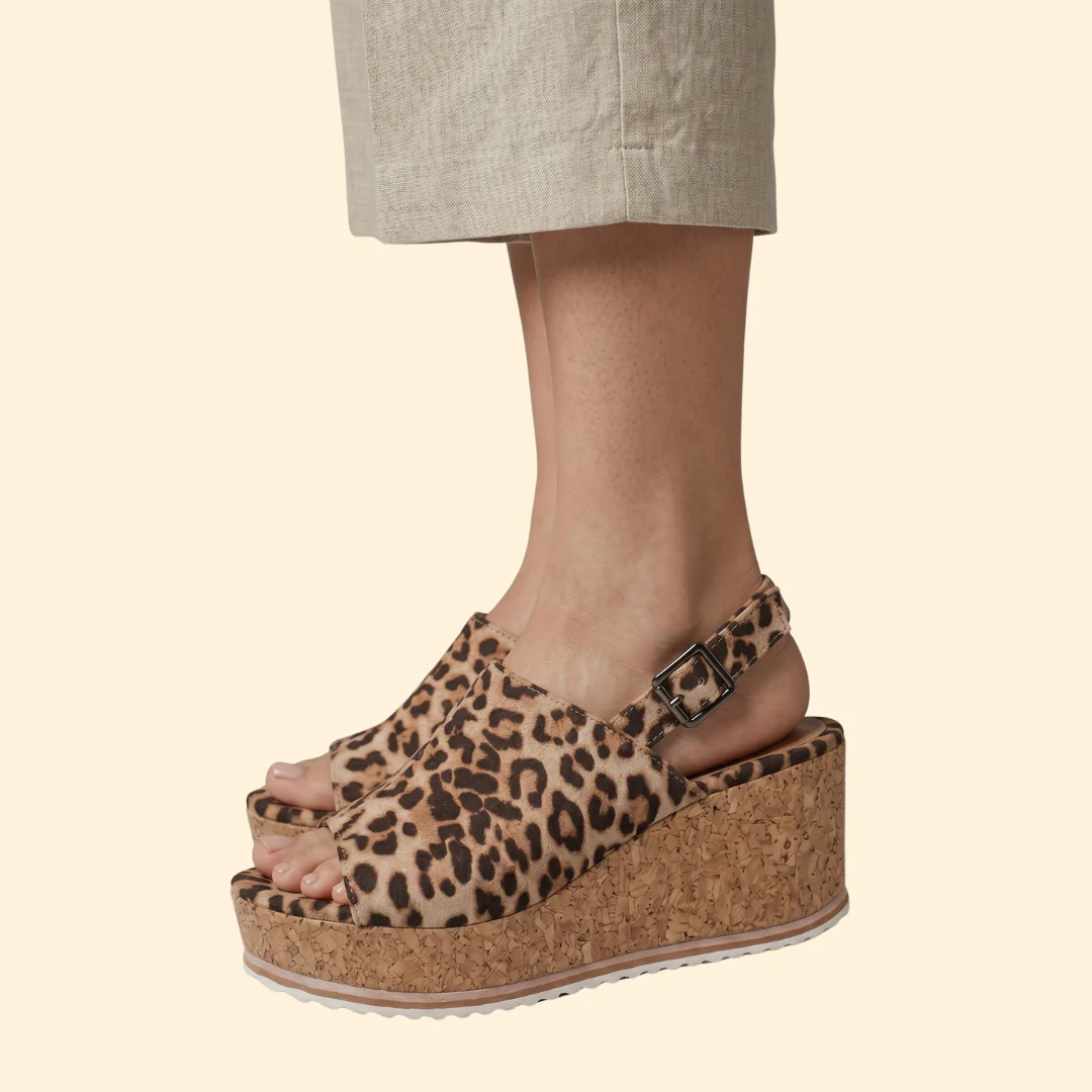 Women's Platform Sandals with Buckle - Image 4