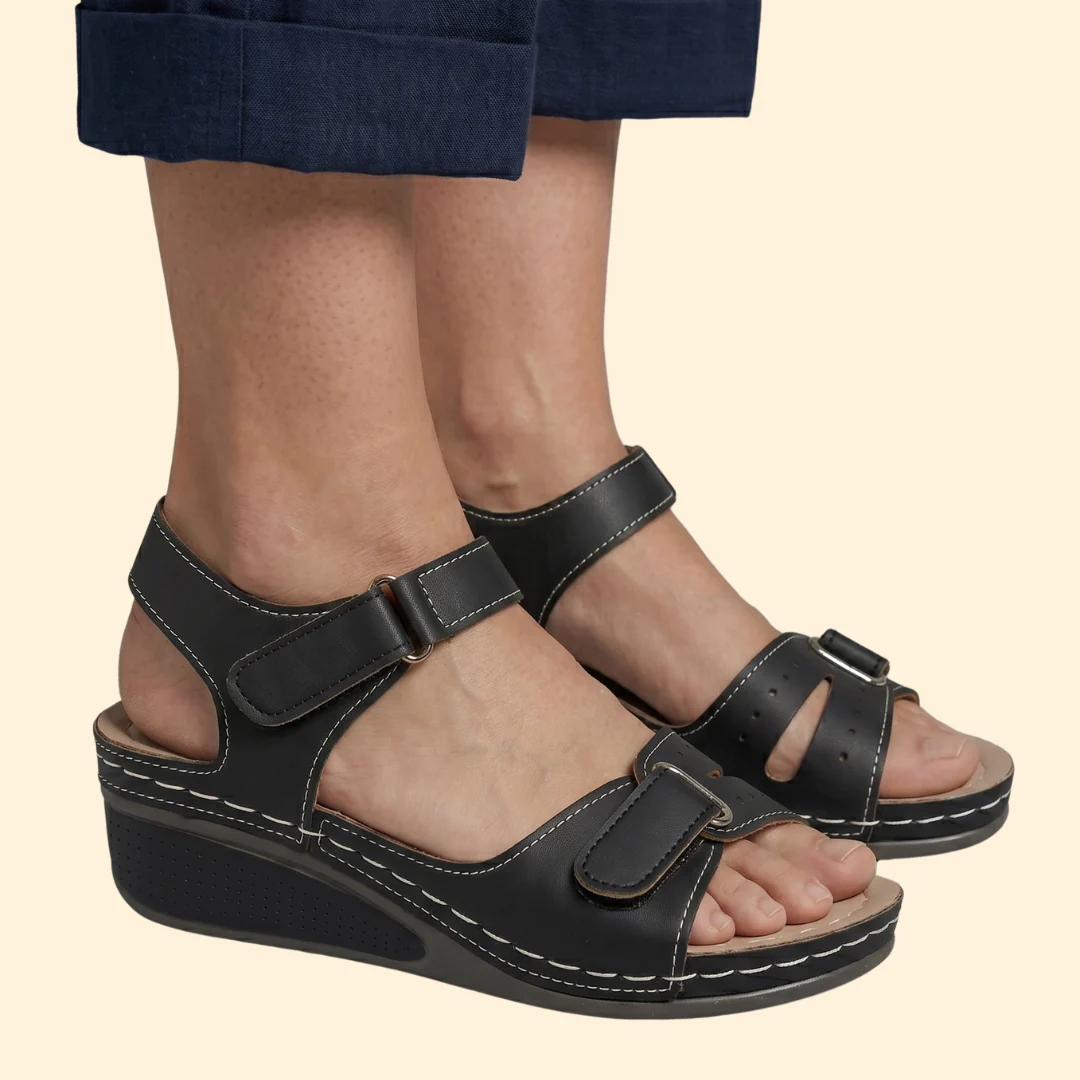 Women's Platform Wedge Sandals with Cushioned Footbed - Image 4