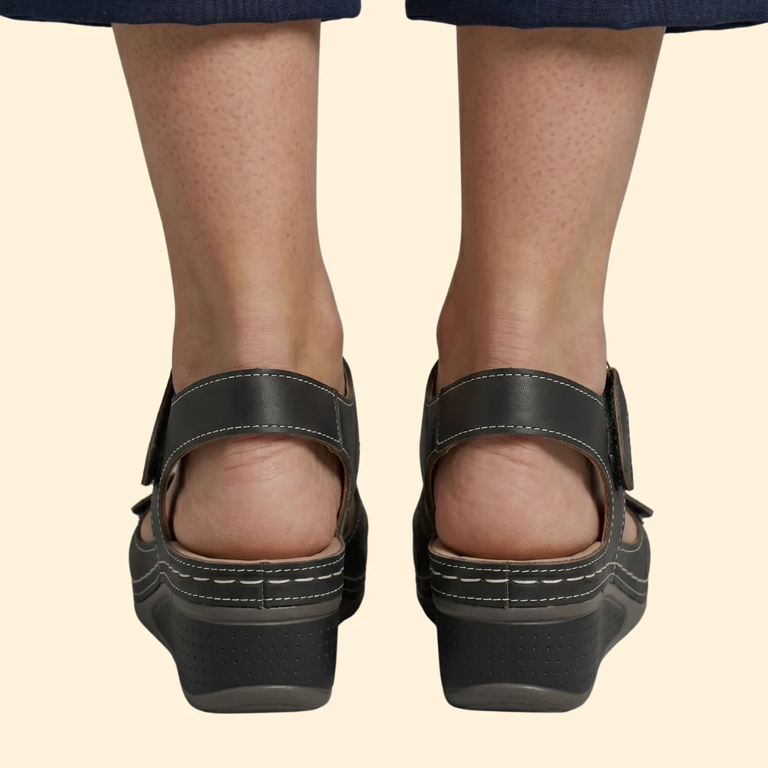 Women's Platform Wedge Sandals with Cushioned Footbed - Image 6