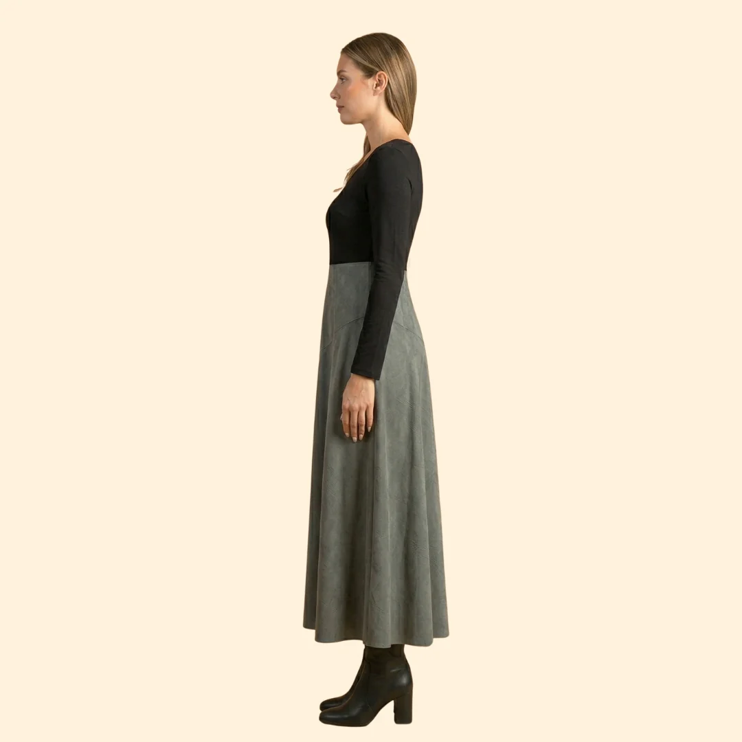 Women's Pleated A-Line Dress - Image 3
