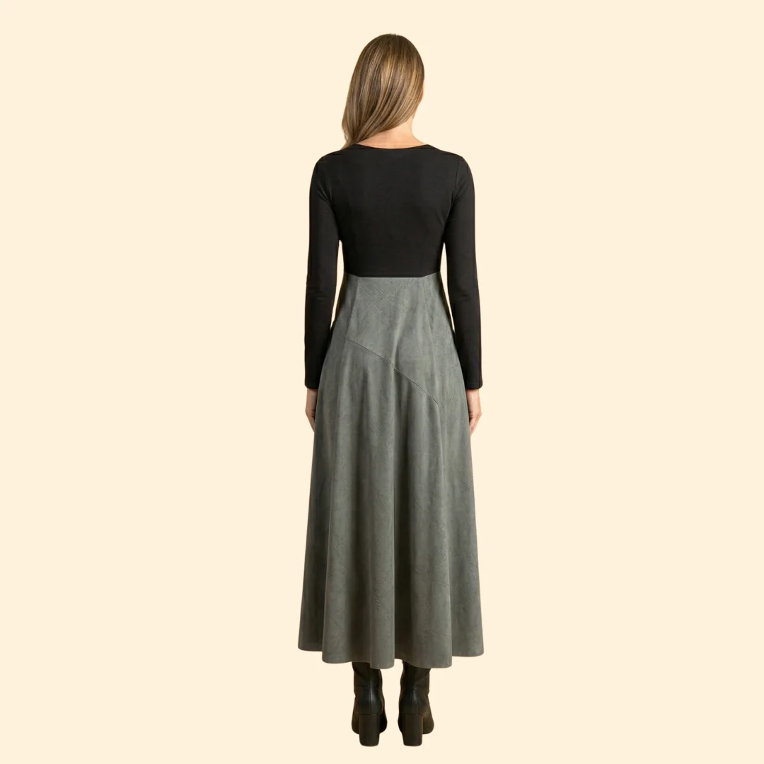 Women's Pleated A-Line Dress - Image 4