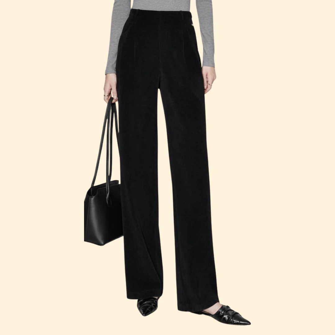 Women’s Pleated Pants with Wide Leg - Image 5