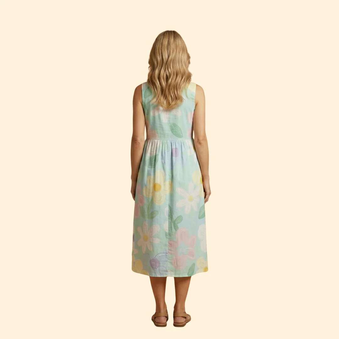 Women's Printed Midi Dress - Image 5