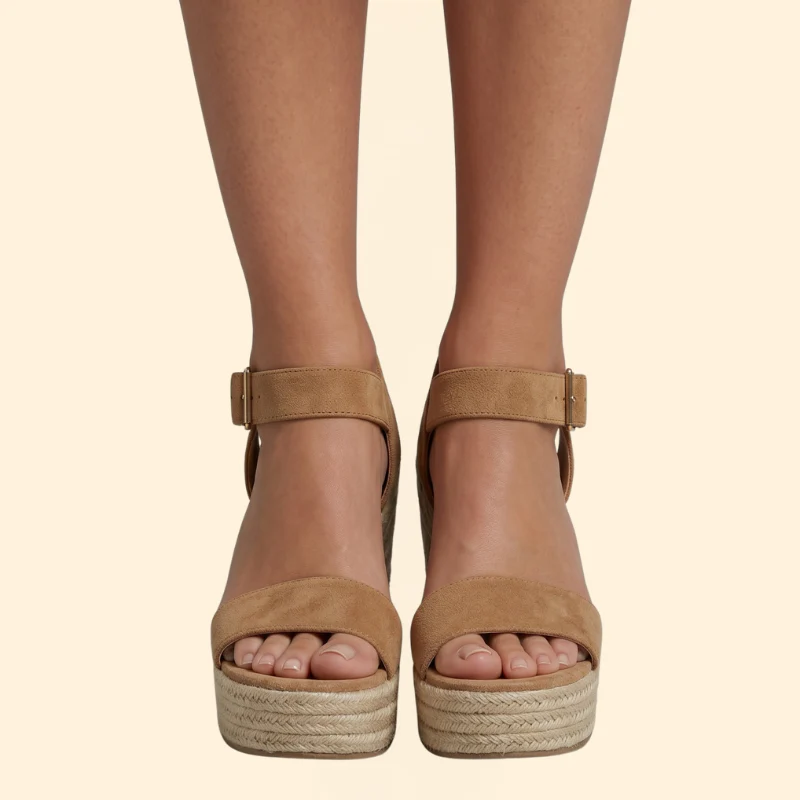 Women's Printed Wedge Sandals - Image 3