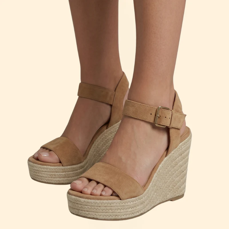 Women's Printed Wedge Sandals - Image 4