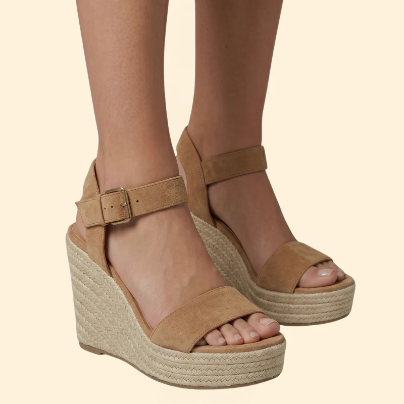 Women's Printed Wedge Sandals - Image 6