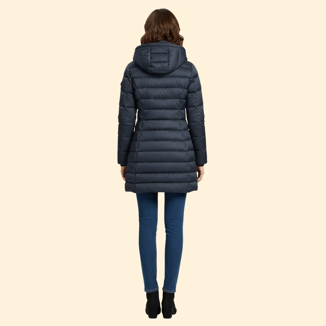 Women’s Quilted Coat with Long Length - Image 4