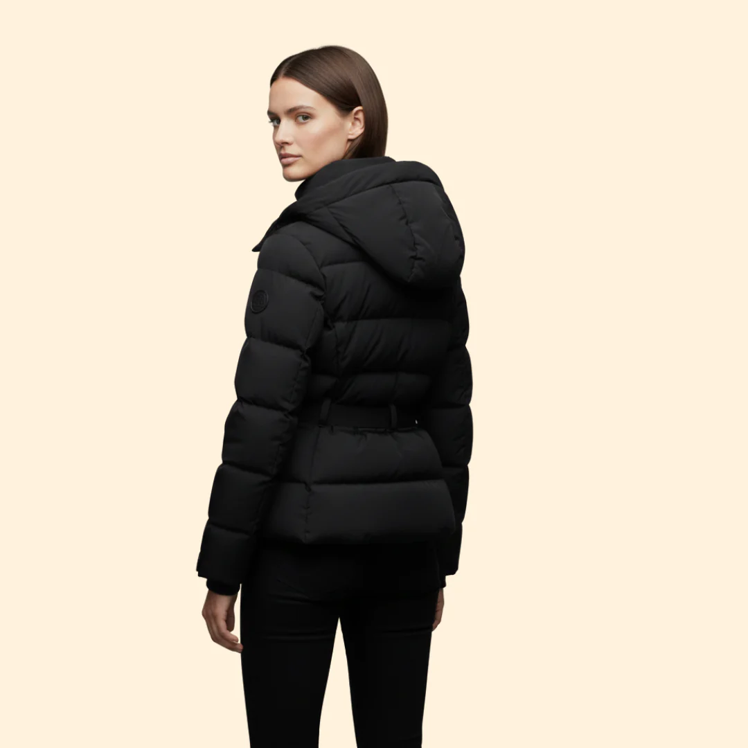 Women’s Quilted Jacket with Detachable Hood - Image 3