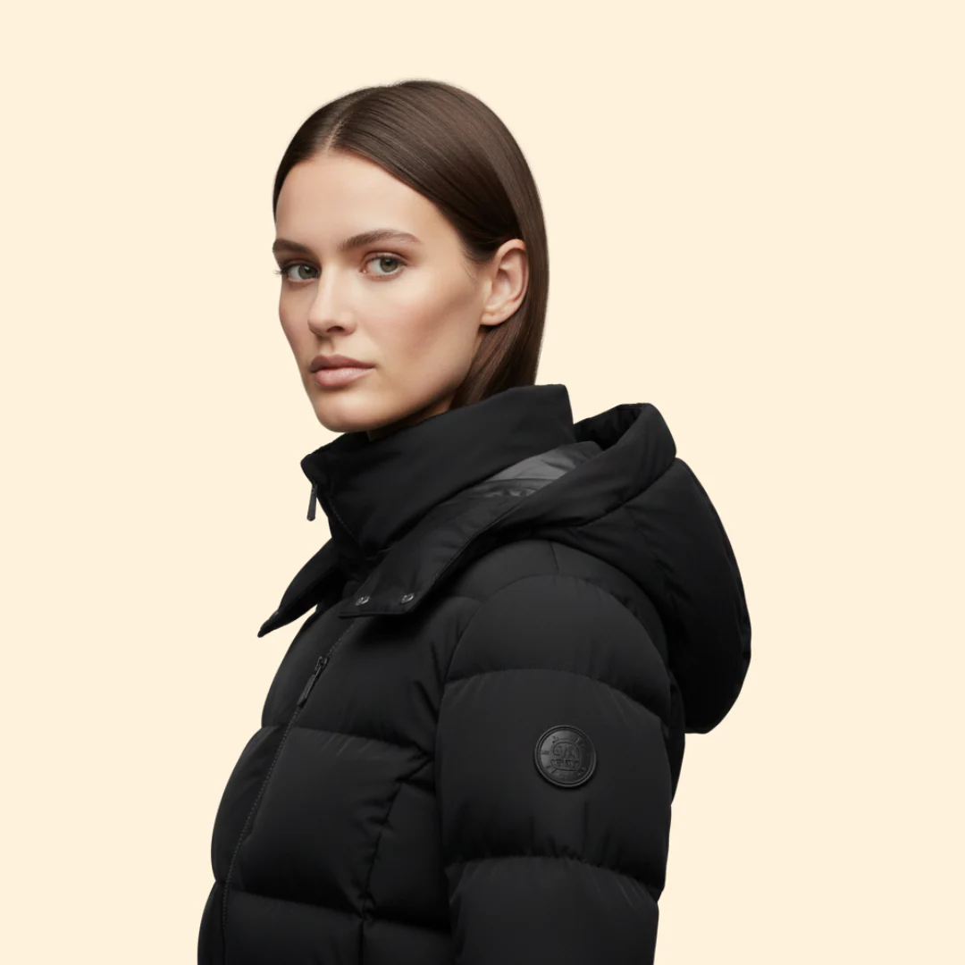 Women’s Quilted Jacket with Detachable Hood - Image 4