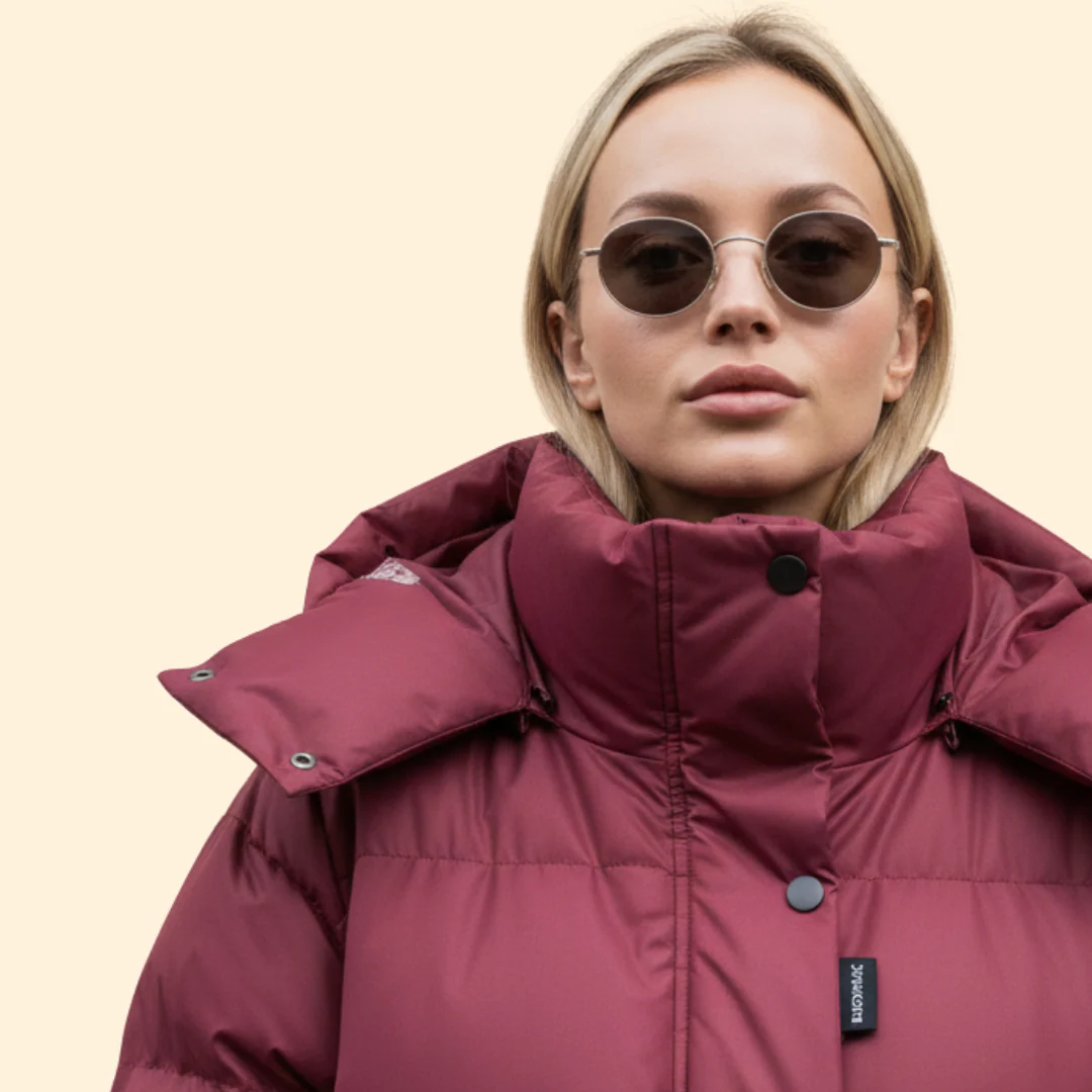 Women’s Quilted Jacket with High Collar - Image 5