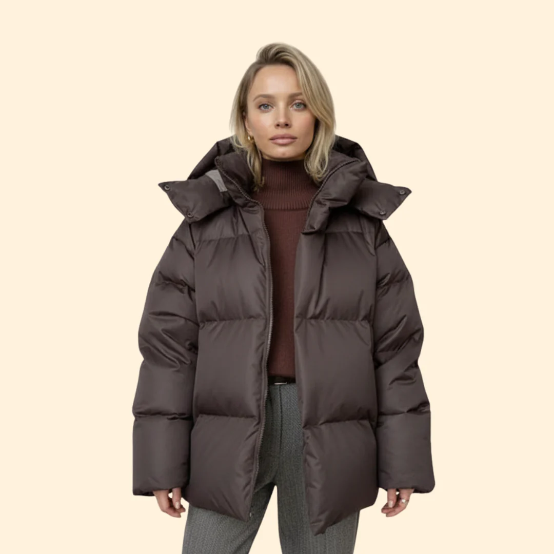 Women’s Quilted Jacket with High Collar - Image 6