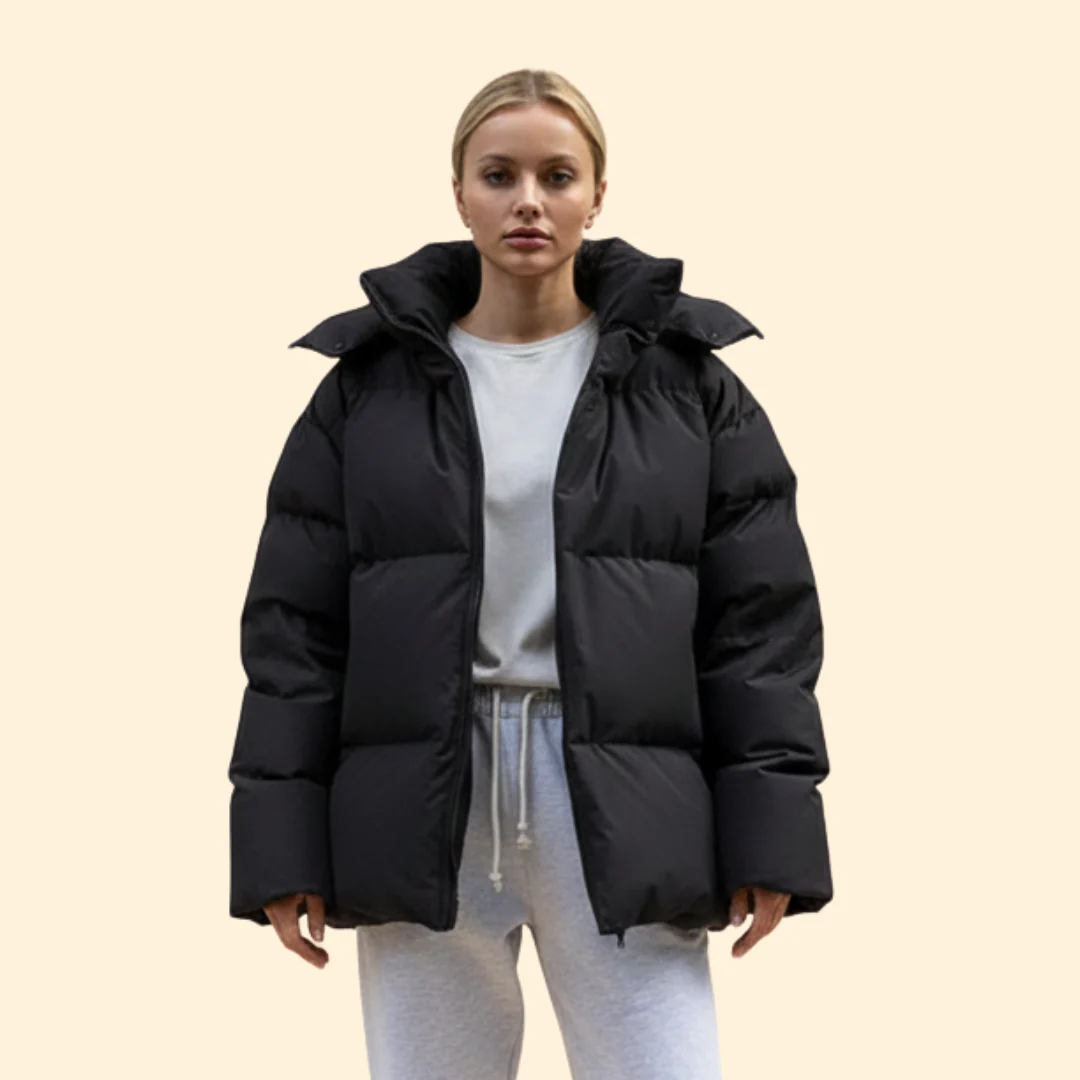 Women’s Quilted Jacket with High Collar - Image 7