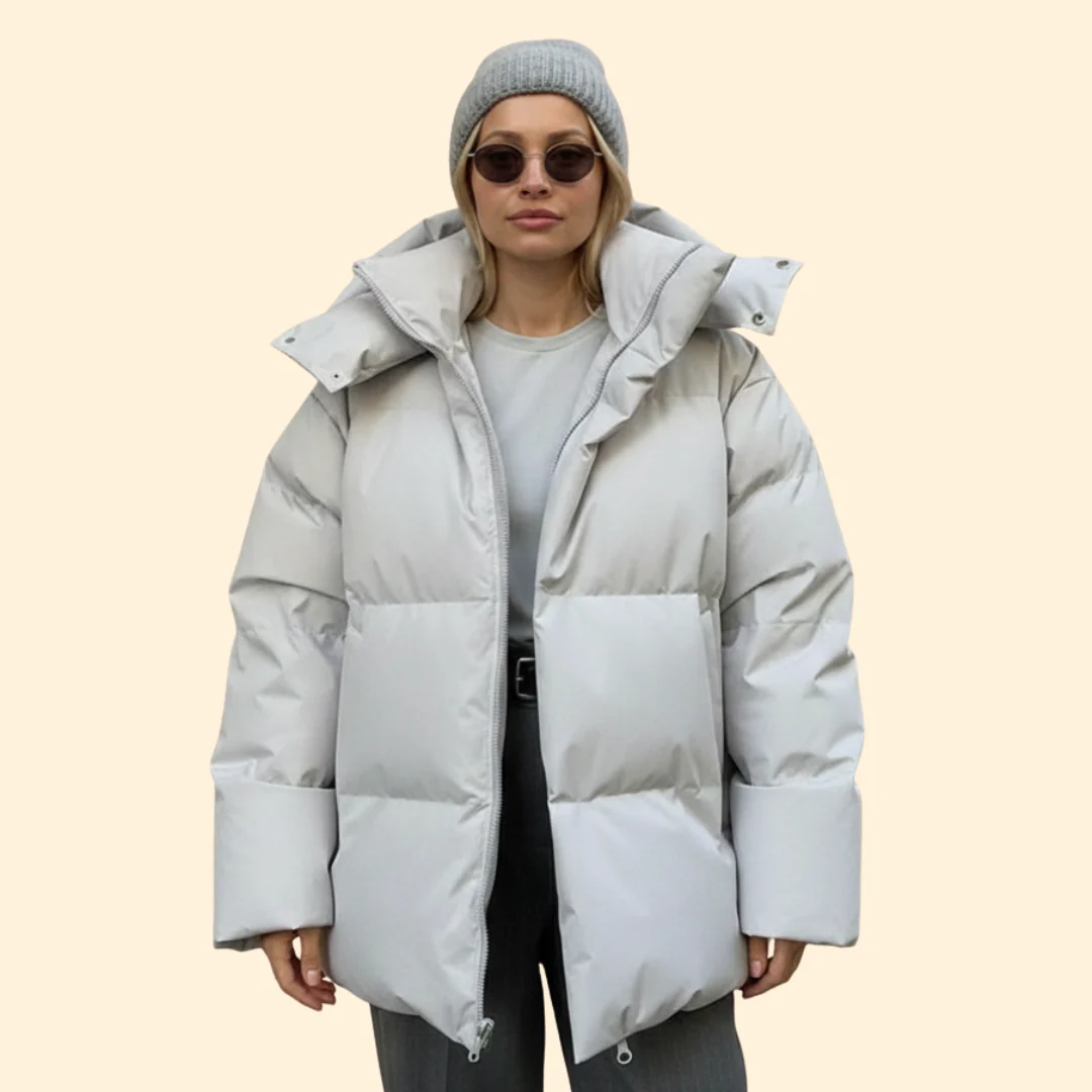 Women’s Quilted Jacket with High Collar - Image 8