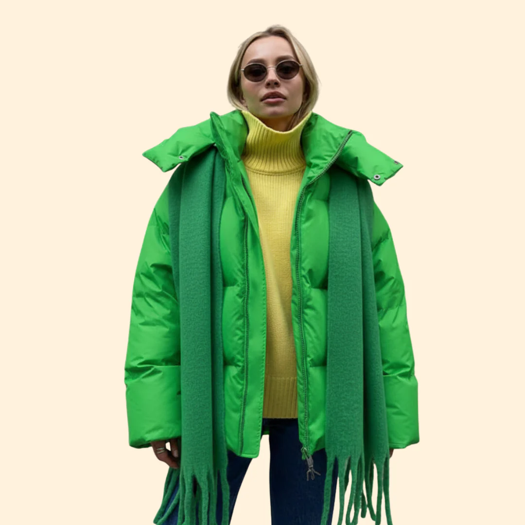 Women’s Quilted Jacket with High Collar - Image 9