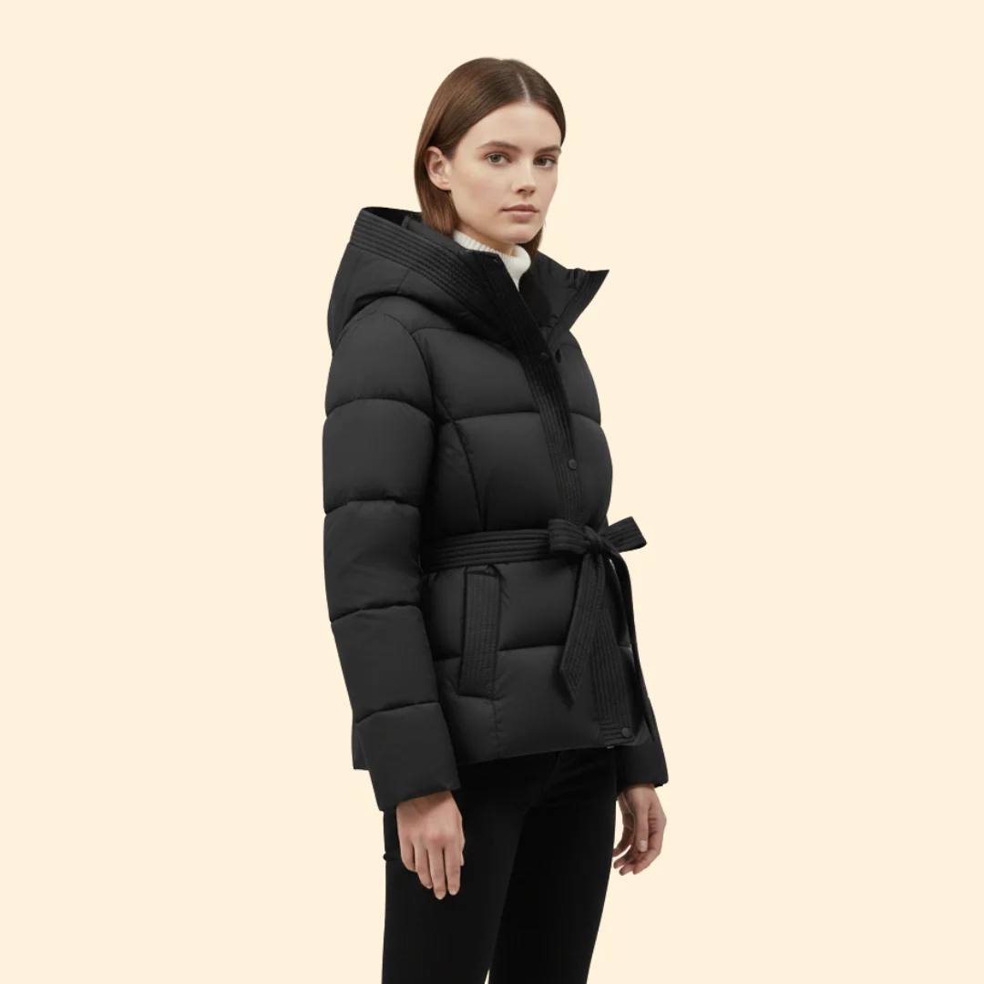 Women’s Quilted Jacket with Snap Buttons - Image 3