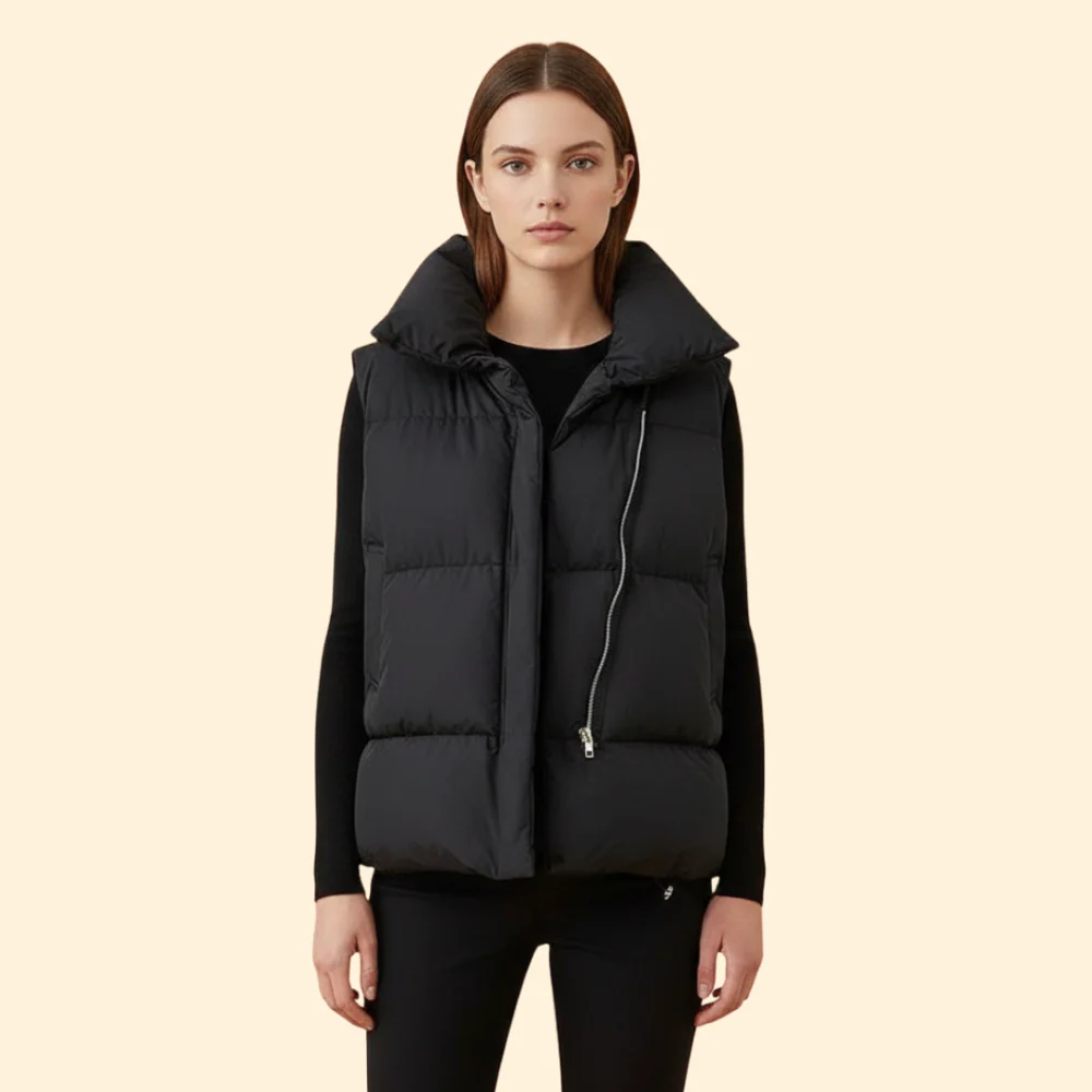 Women’s Quilted Puffer Vest - Image 2