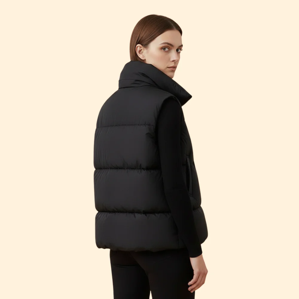 Women’s Quilted Puffer Vest - Image 3