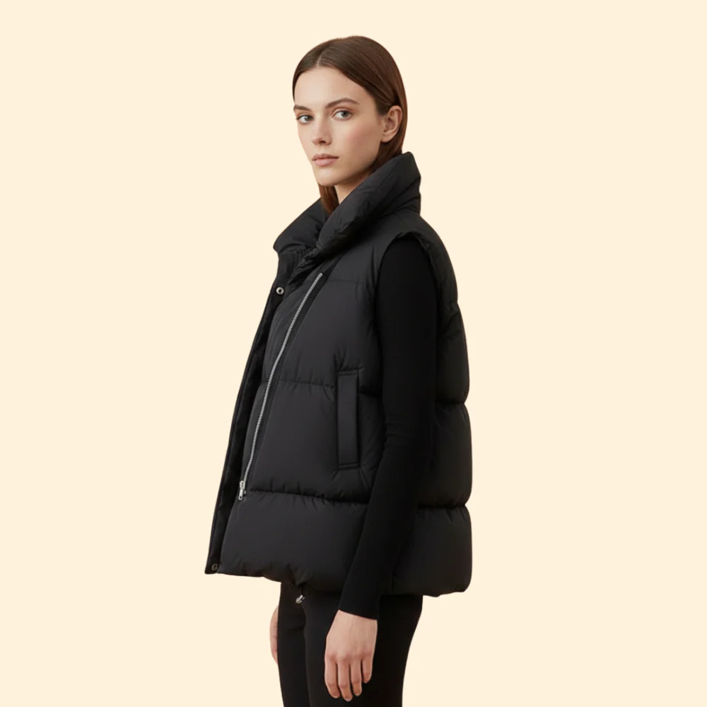 Women’s Quilted Puffer Vest - Image 4