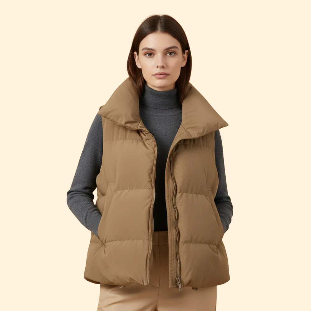 Women’s Quilted Puffer Vest - Image 5