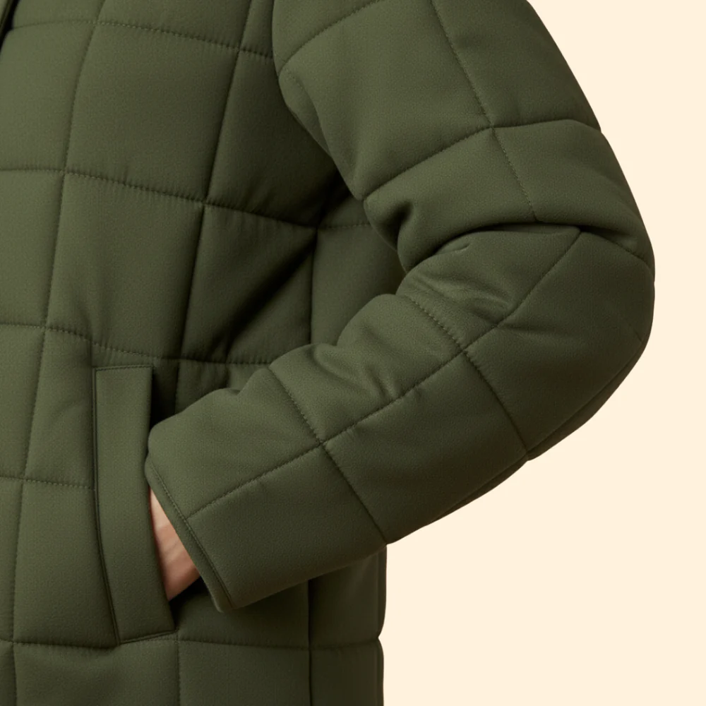 Women’s Quilted Stand-Up Collar Jacket - Image 7