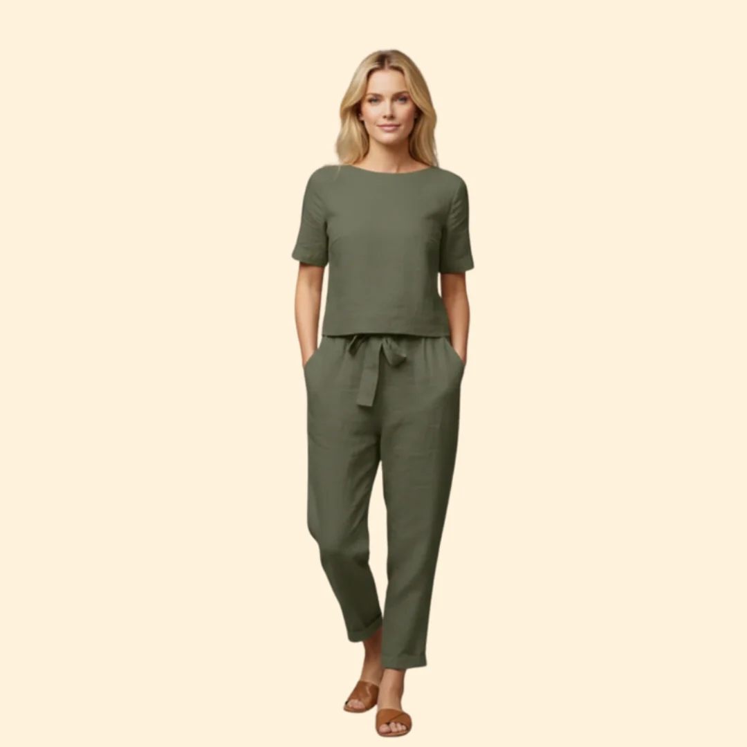 Women’s Relaxed Fit Jumpsuit Short Sleeves - Image 7