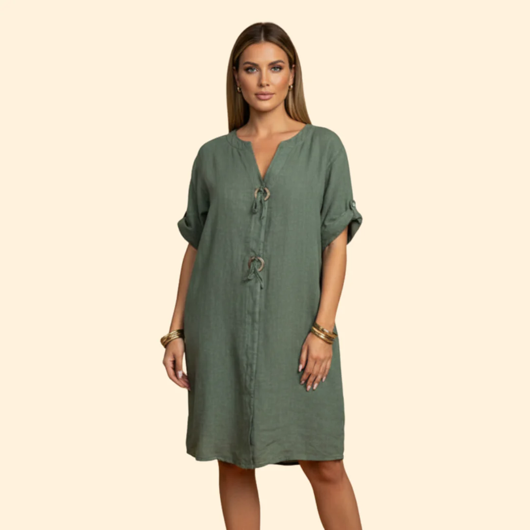 Women's Relaxed Fit Midi Dress - Image 10