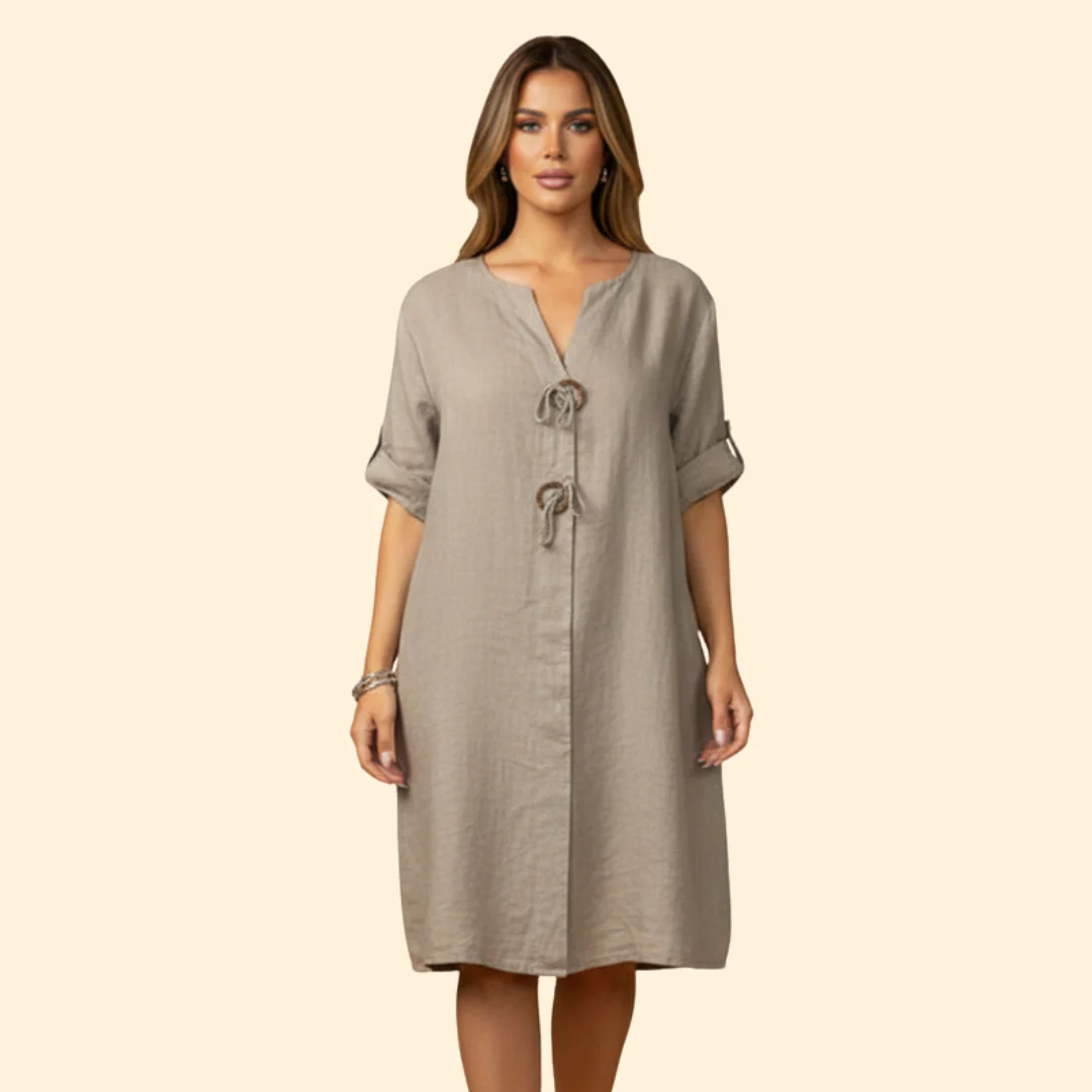 Women's Relaxed Fit Midi Dress - Image 11